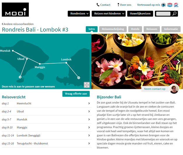 Reisvoorbeeld van Bali - Lombok