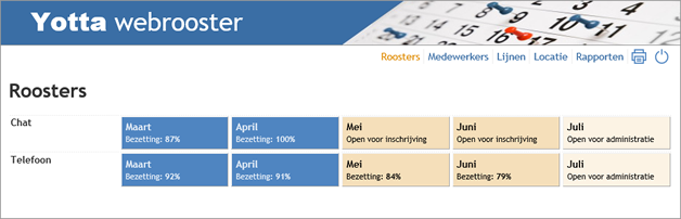 Yotta Roosteroverzicht
